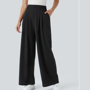 NEW! HALARA Black Tall Wide-Leg Pants